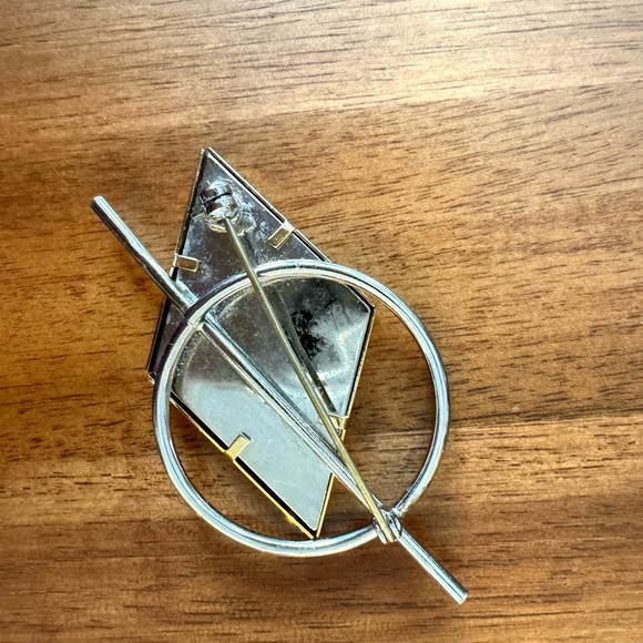 Vintage Artisan Abstract Brooch - Picture 6 of 7